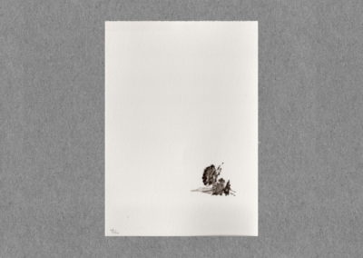 Abeilles, Lavis 2021, 12.5x30 7cm 1