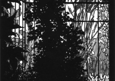 Serres, linogravure 1997, 11.5X17cm 2