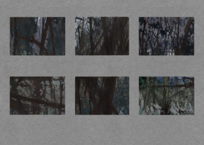 Broussailles, 6 Acryl 1994, 9x13.5cm