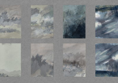 Mélodie dans la Brume, 8 Acryl 2000, 9x13.5cm