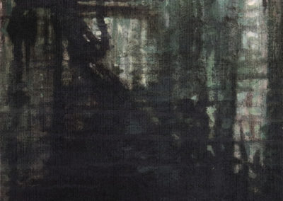 Acryl sur jute 2001, 40x40cm 2