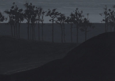 Paysage du Médoc, Gouaches 2010, 10x15cm 14