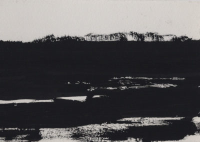 Paysage du Médoc, Gouaches 2010, 10x15cm 16