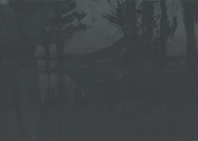 Paysage sombre, Gouache 2012, 17.5X25cm 2