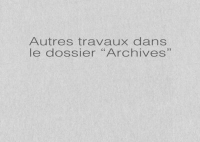 intertitre autres travaux